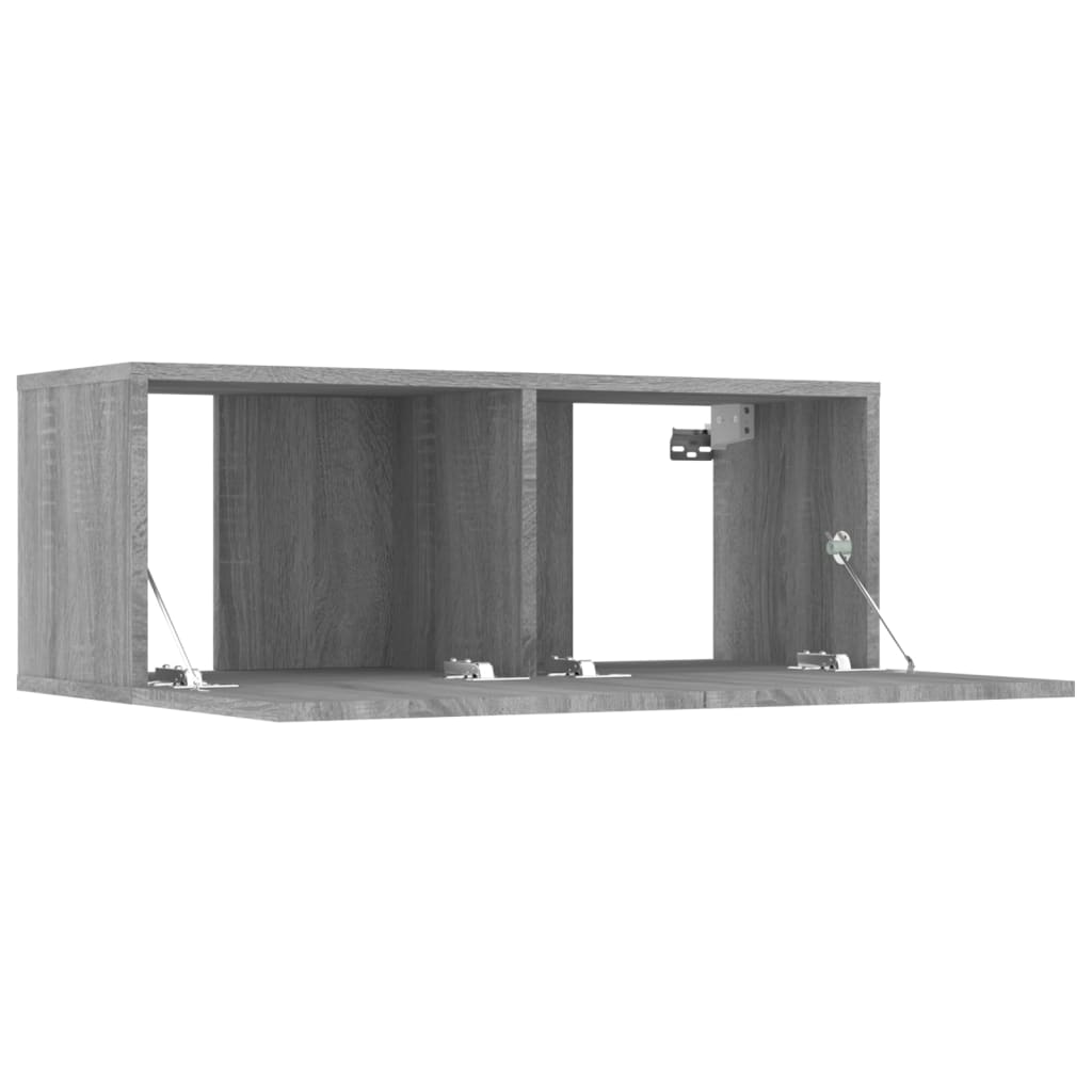 TV-Schränke 2 Stk. Grau Sonoma 80x30x30 cm Holzwerkstoff