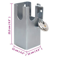 Thumbnail for Anhängersicherung Silbern 11x11x23,5 cm Stahl