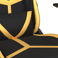 Thumbnail for Gaming-Stuhl mit Massagefunktion Schwarz & Golden Kunstleder