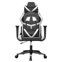 Thumbnail for Gaming-Stuhl mit Massagefunktion Schwarz und Weiß Kunstleder