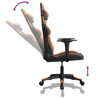 Thumbnail for Gaming-Stuhl mit Massagefunktion Schwarz und Orange Kunstleder