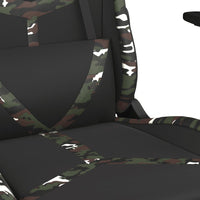 Thumbnail for Gaming-Stuhl mit Massagefunktion Schwarz Tarnfarben Kunstleder