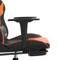Thumbnail for Gaming-Stuhl mit Massage & Fußstütze Schwarz Orange Kunstleder