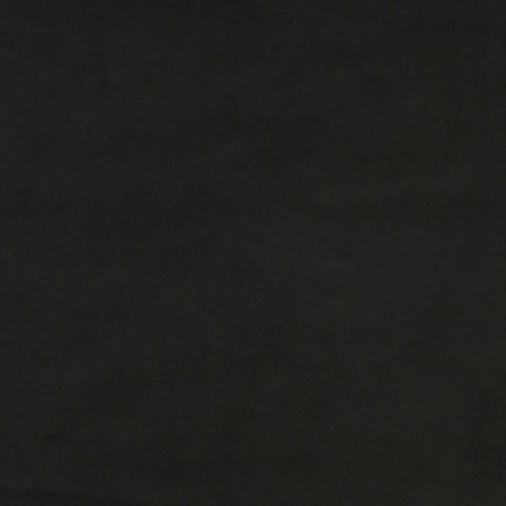 Taschenfederkernmatratze Schwarz 80x200x20 cm Samt
