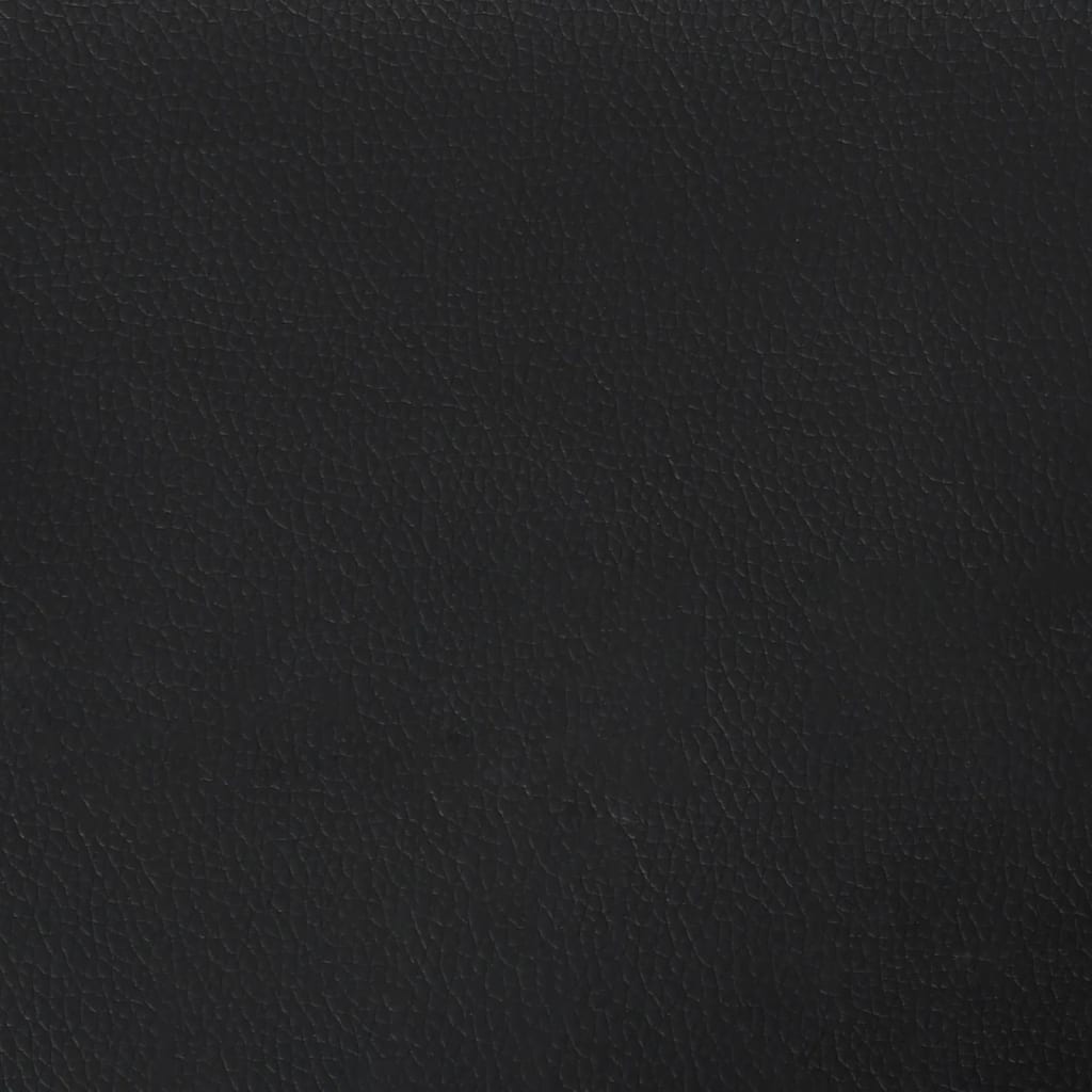Taschenfederkernmatratze Schwarz 90x200x20 cm Kunstleder