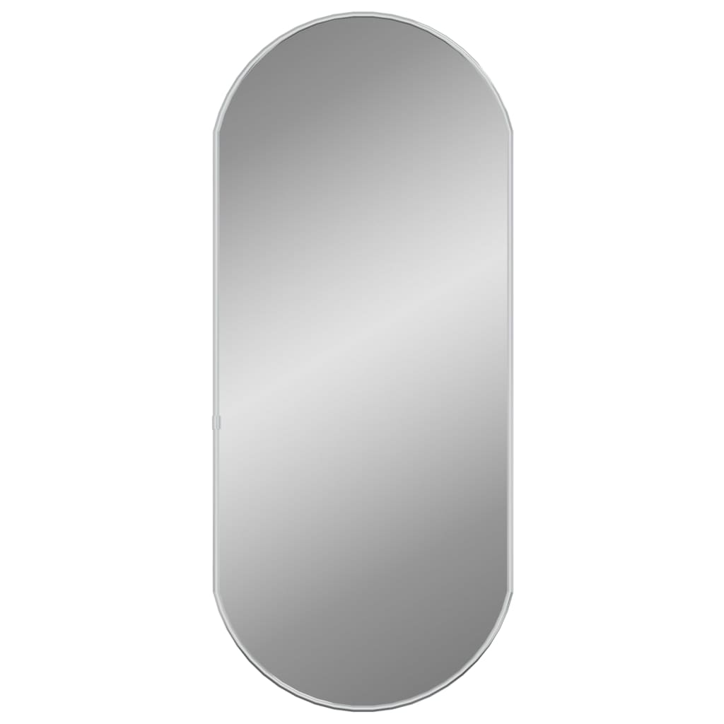 Wandspiegel Silbern 70x30 cm Oval