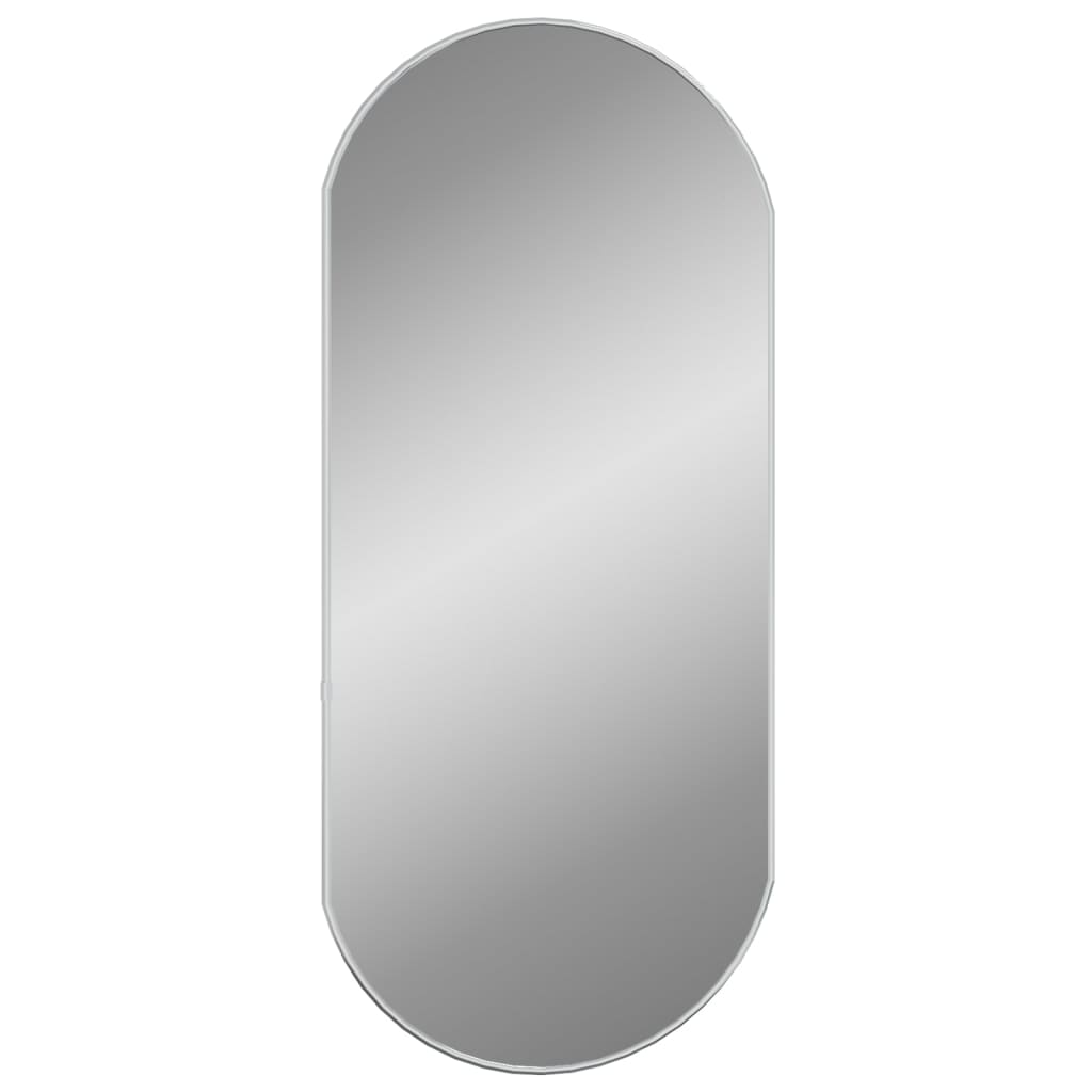 Wandspiegel Silbern 80x35 cm Oval