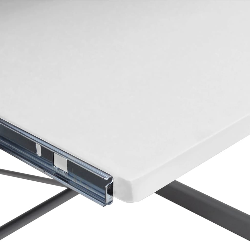 Eck-Computertisch Weiß 132x112x99 cm Holzwerkstoff