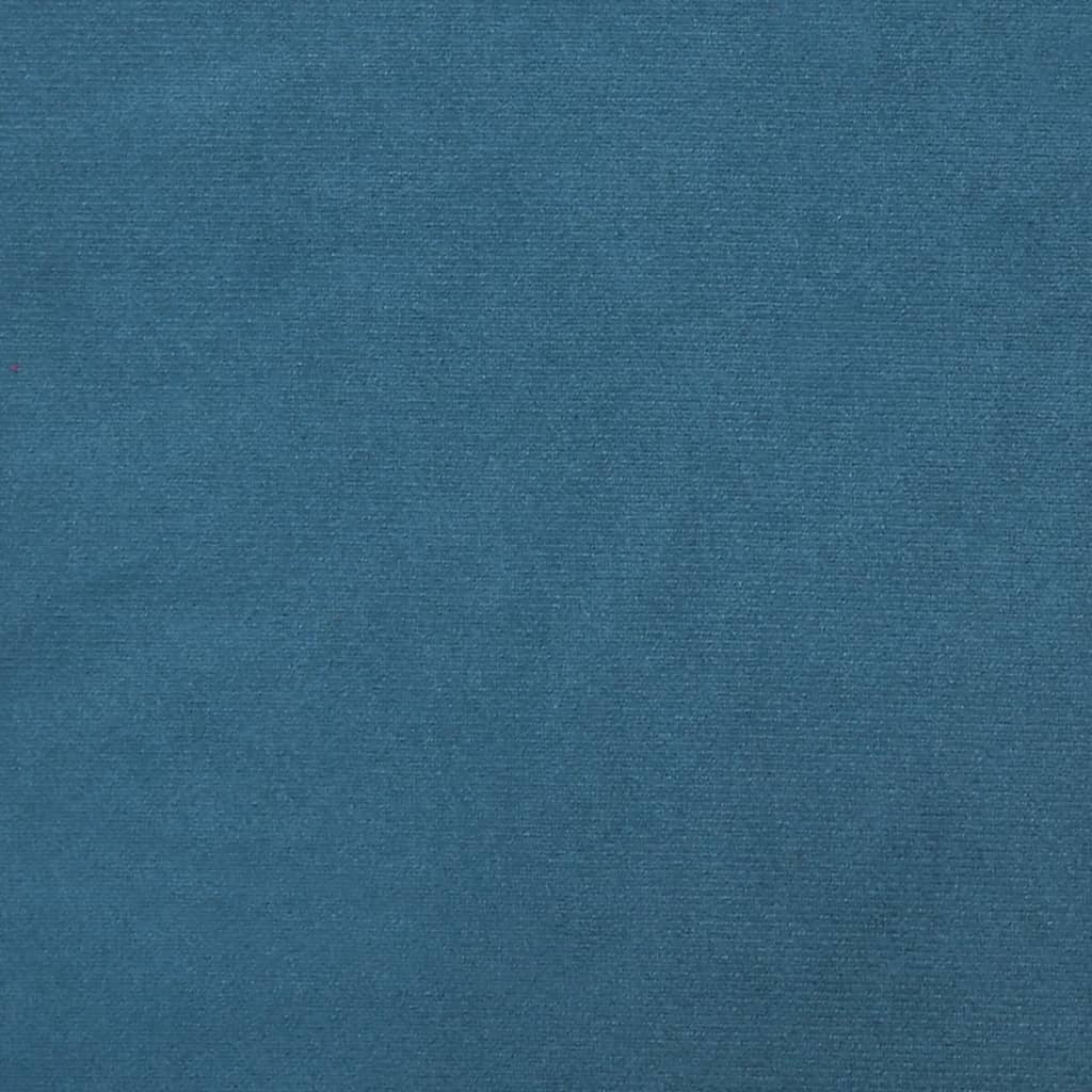Zierkissen 2 Stk. Blau Ø15x50 cm Samt