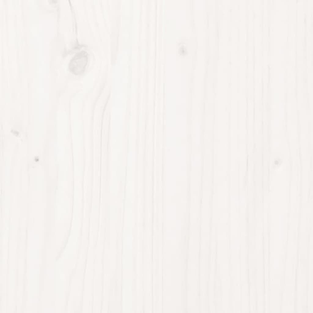 Konsolentisch Weiß 80x40x75 cm Massivholz Kiefer