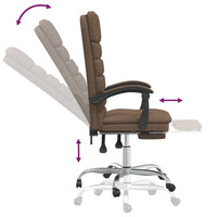 Thumbnail for Bürostuhl mit Massagefunktion Braun Stoff