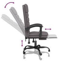 Thumbnail for Bürostuhl mit Massagefunktion Grau Kunstleder
