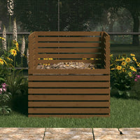 Thumbnail for Komposter Honigbraun 100x100x102 cm Massivholz Kiefer
