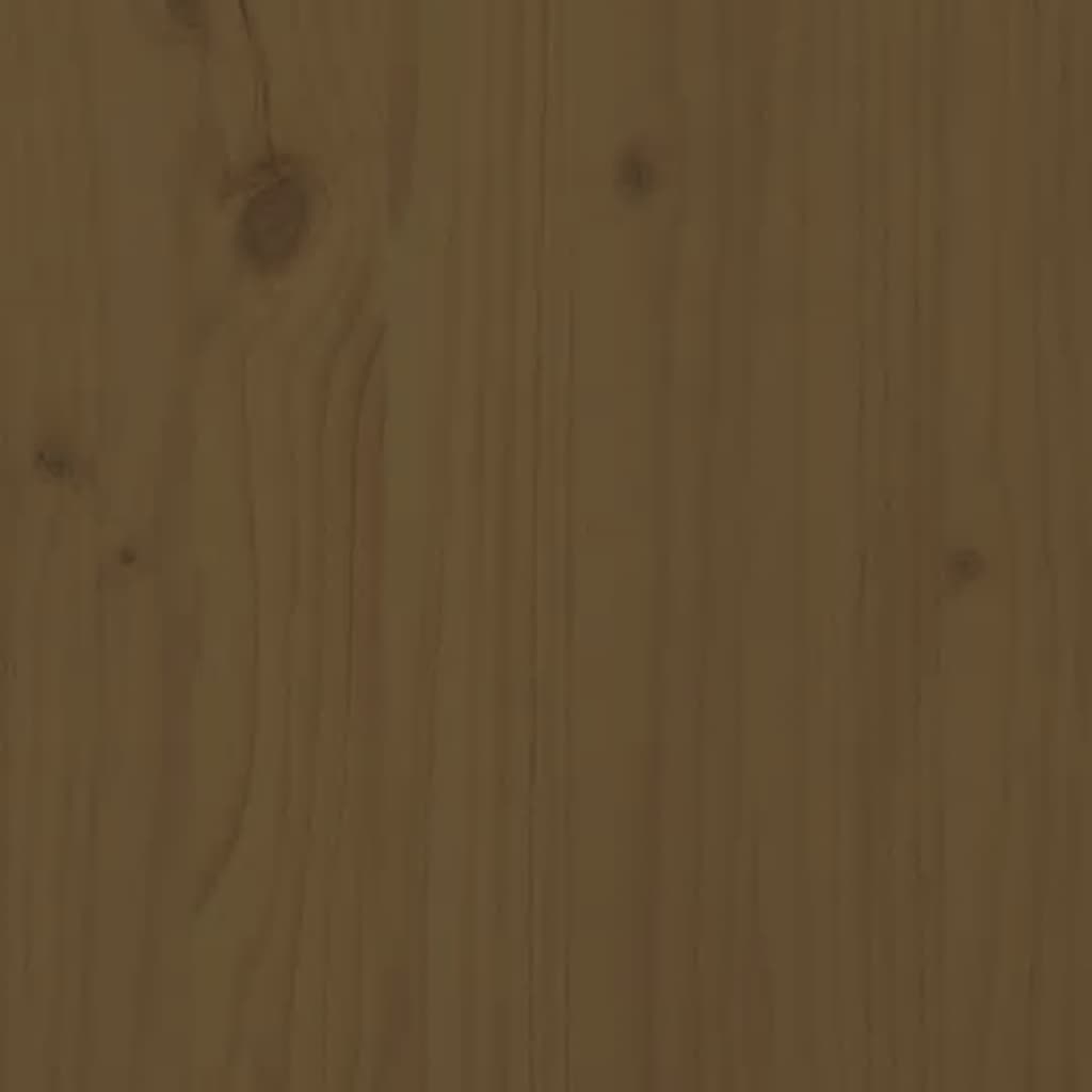 Konsolentisch Honigbraun 110x40x80 cm Massivholz Kiefer