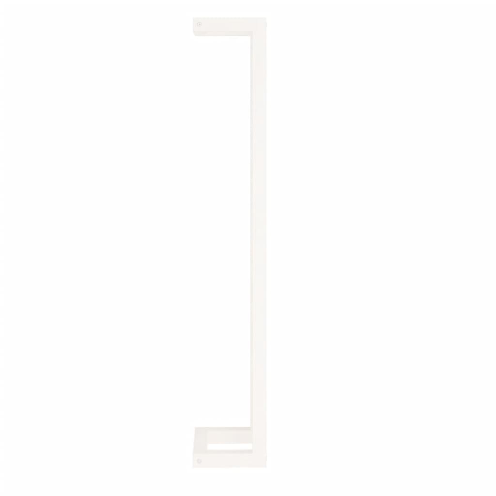 Handtuchhalter Weiß 23x18x110 cm Massivholz Kiefer