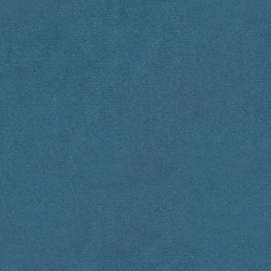 Hocker mit Stauraum Blau 110x45x49 cm Samt