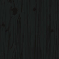 Thumbnail for Massivholzbett mit Kopfteil Schwarz 120x200 cm