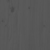 Thumbnail for Massivholzbett mit Kopfteil Grau 200x200 cm