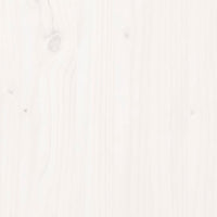 Thumbnail for Massivholzbett mit Kopfteil Weiß 100x200 cm