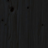 Thumbnail for Massivholzbett mit Kopfteil Schwarz 120x200 cm