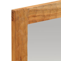 Thumbnail for Badspiegel 50x70x2,5 cm Massivholz Akazie und Glas