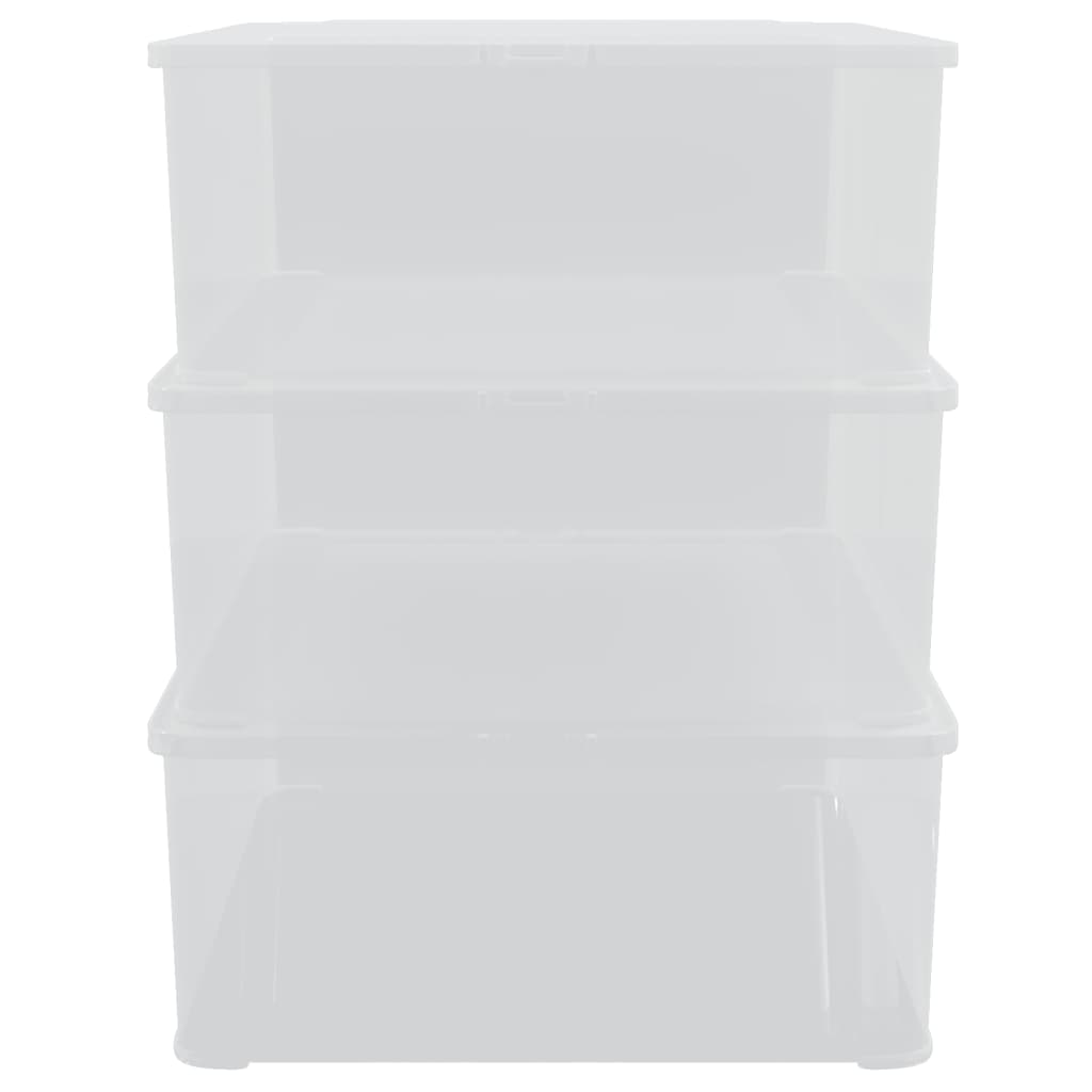 Aufbewahrungsboxen Kunststoff 3 Stk. 25 L Stapelbar