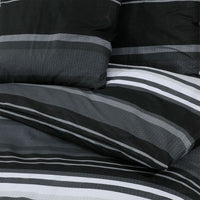Thumbnail for Bettwäsche-Set Schwarz und Weiß 135x200 cm Baumwolle