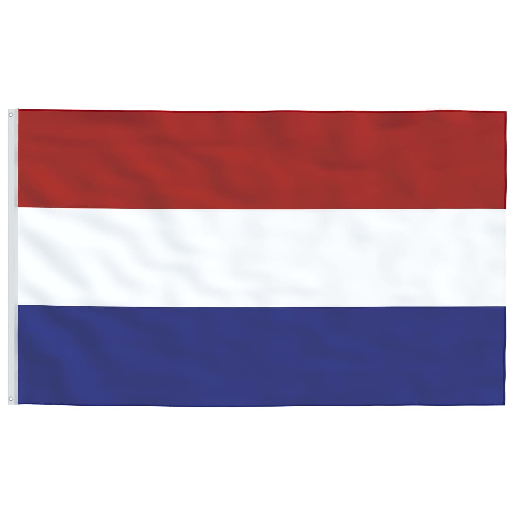 Niederländische Flagge mit Mast 6,23 m Aluminium