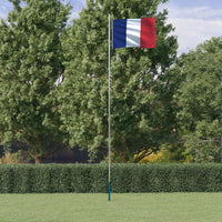Thumbnail for Französische Flagge mit Mast 6,23 m Aluminium