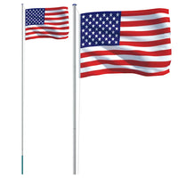 Thumbnail for Flagge der Vereinigten Staaten mit Mast 6,23 m Aluminium