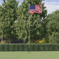 Thumbnail for Flagge der Vereinigten Staaten mit Mast 6,23 m Aluminium