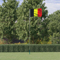 Thumbnail for Flagge Belgiens mit Mast 5,55 m Aluminium