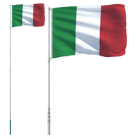 Thumbnail for Flagge Italiens mit Mast 5,55 m Aluminium