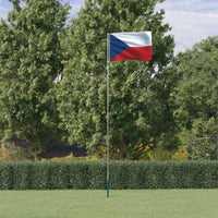 Thumbnail for Tschechische Flagge mit Mast 5,55 m Aluminium