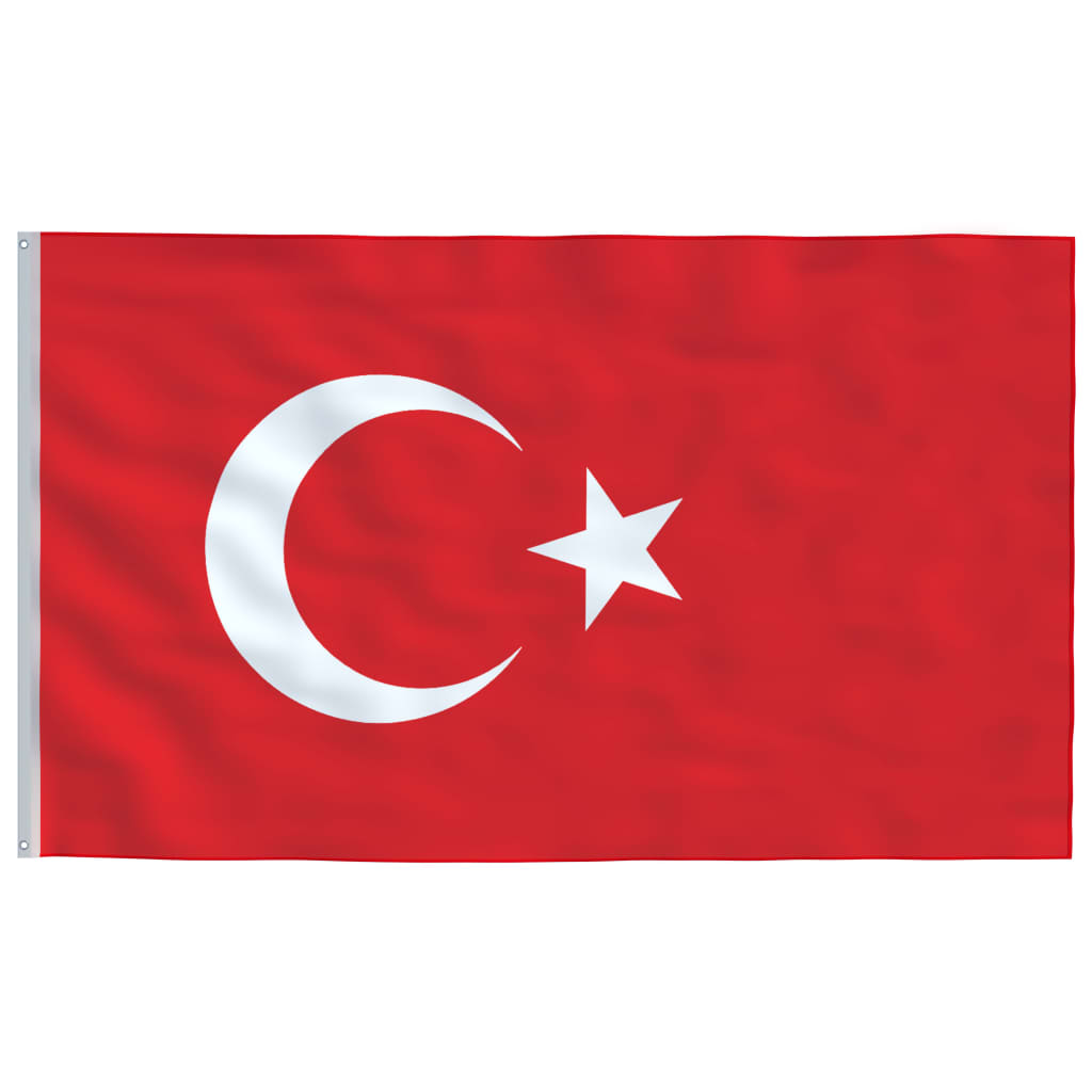 Flagge der Türkei mit Mast 5,55 m Aluminium