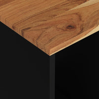 Thumbnail for Beistelltisch 40x31x46 cm Massivholz Akazie & Holzwerkstoff