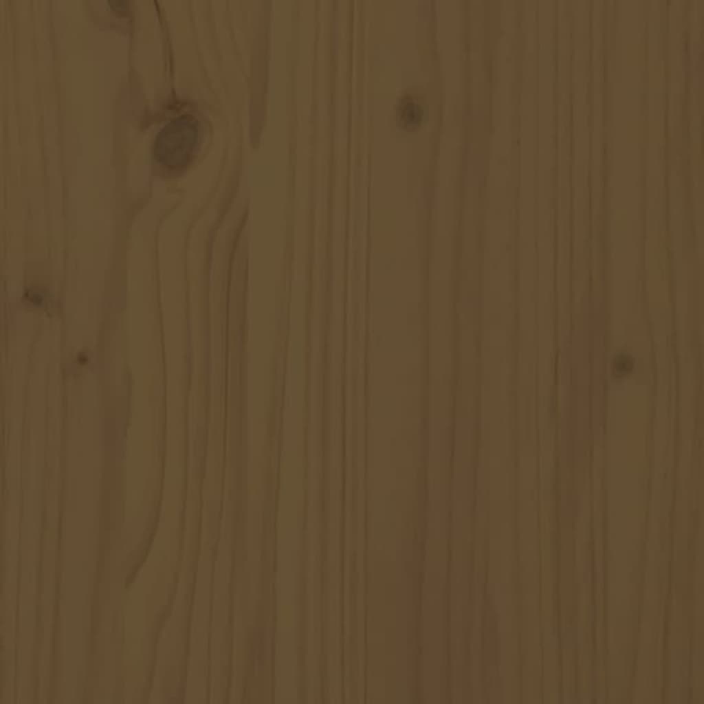 Tagesbett Ausziehbar Honigbraun 2x(90x190) cm Massivholz Kiefer