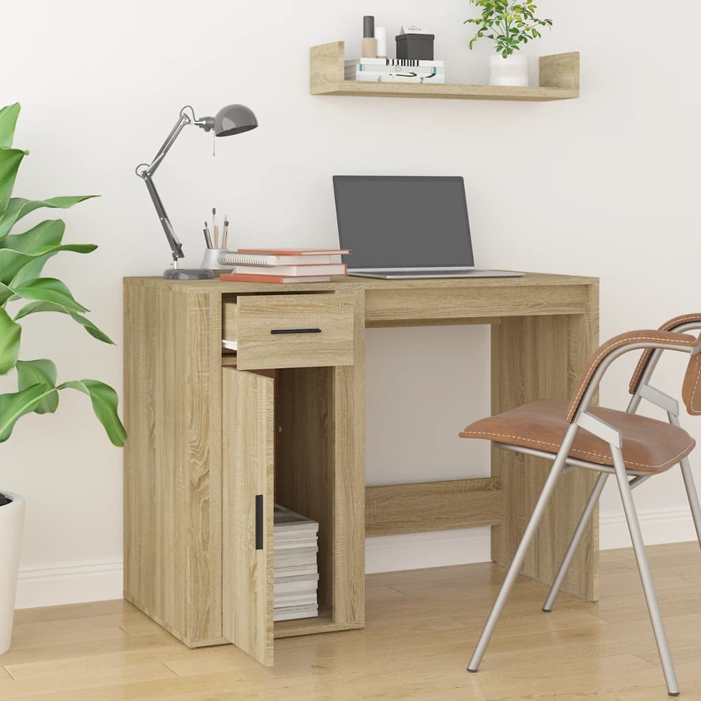Schreibtisch Sonoma-Eiche 100x49x75 cm Holzwerkstoff