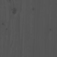 Thumbnail for Massivholzbett Grau 200x200 cm Kiefer