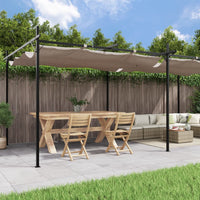 Thumbnail for Pergola mit Schiebedach Taupe 589x292x230 cm
