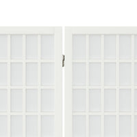 Thumbnail for 6-tlg. Paravent Japanischer Stil Faltbar 240x170 cm Weiß