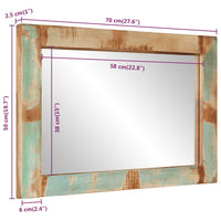 Thumbnail for Spiegel 70x50 cm Altholz Massiv und Glas