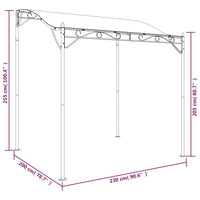 Thumbnail for Markise Creme 2x2,3 m 180 g/m² Stoff und Stahl