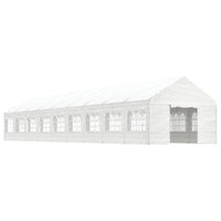 Thumbnail for Pavillon mit Dach Weiß 20,07x4,08x3,22 m Polyethylen