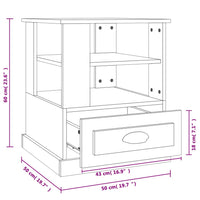 Thumbnail for Beistelltisch Hochglanz-Weiß 50x50x60 cm Holzwerkstoff