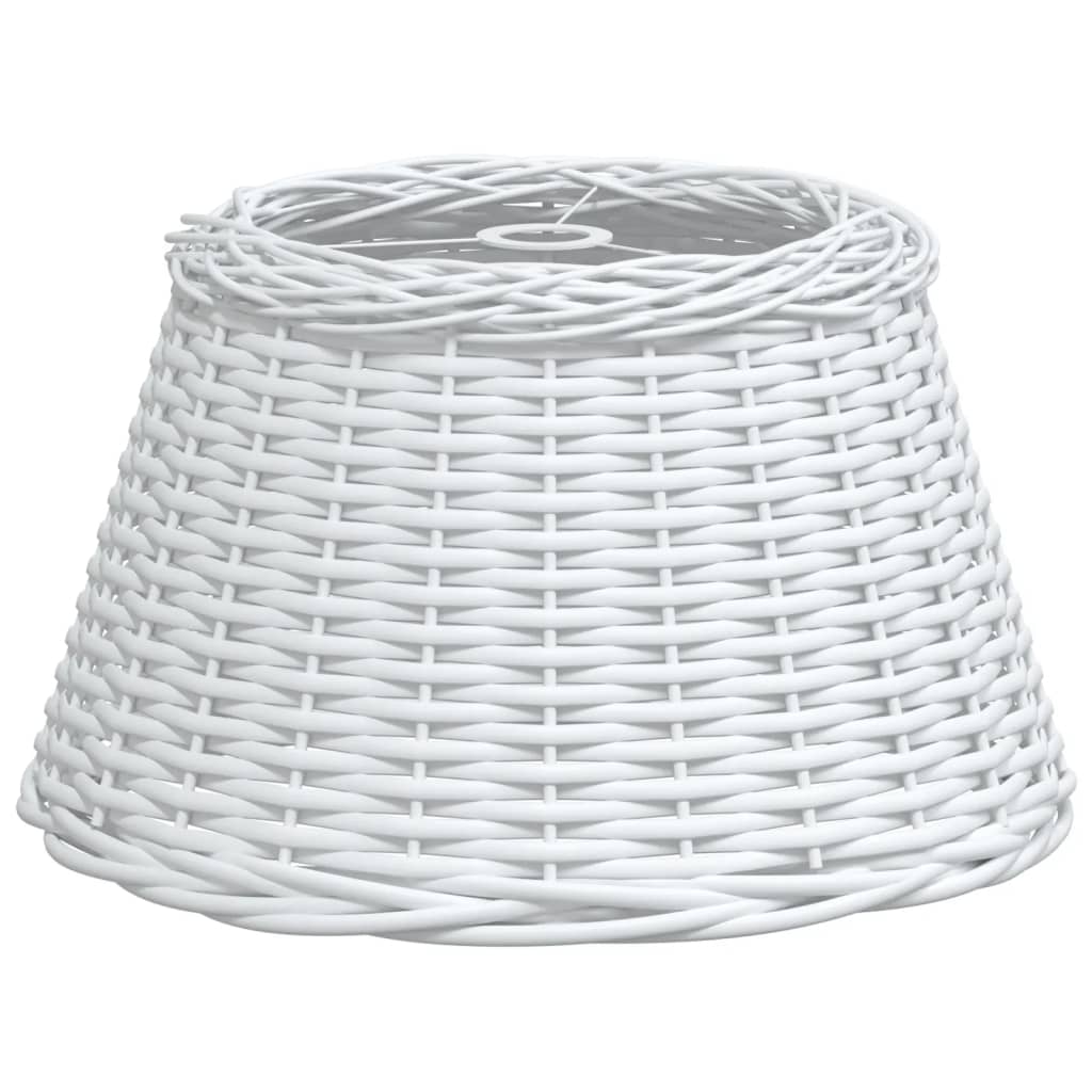 Lampenschirm Weiß Ø50x30 cm Korbweide