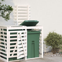 Thumbnail for Erweiterung für Mülltonnenbox Weiß Massivholz Kiefer