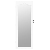 Thumbnail for Schmuckschrank mit Spiegel Wandmontage Weiß 37,5x10x106 cm