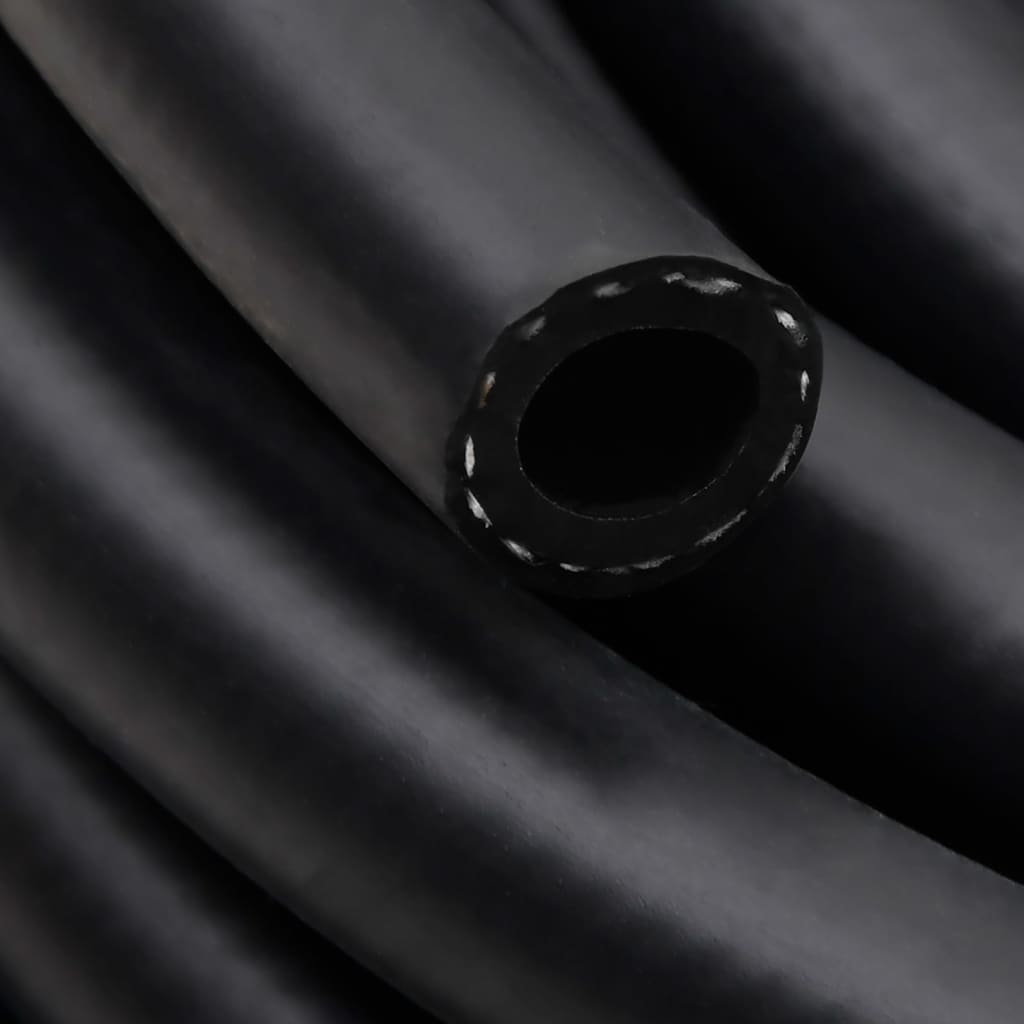Hybrid-Luftschlauch Schwarz 0,6" 10 m Gummi und PVC