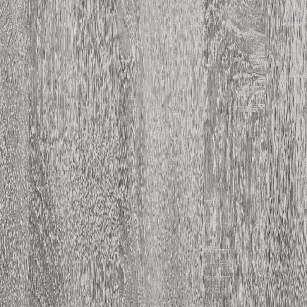 3-tlg. Badmöbel-Set Grau Sonoma Holzwerkstoff